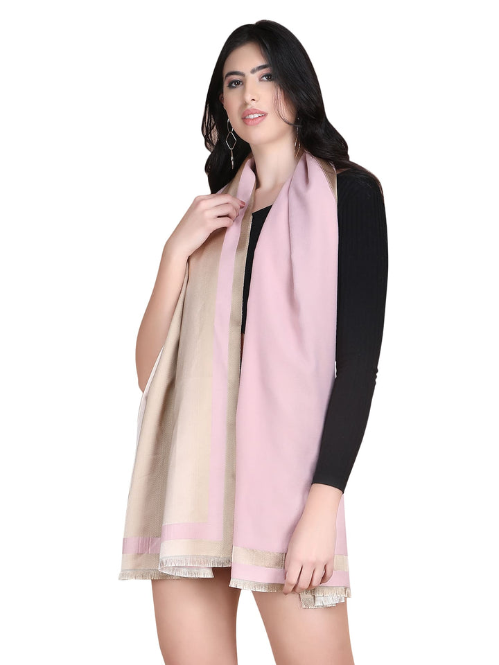 Pink Twilight Acrylic Stole - Fawn