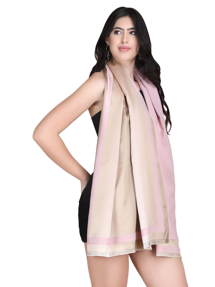 Pink Twilight Acrylic Stole - Fawn