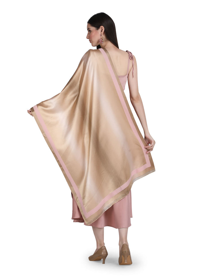 Pink Twilight Acrylic Stole - Fawn