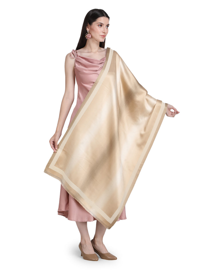 Beige Twilight Acrylic Stole - Fawn