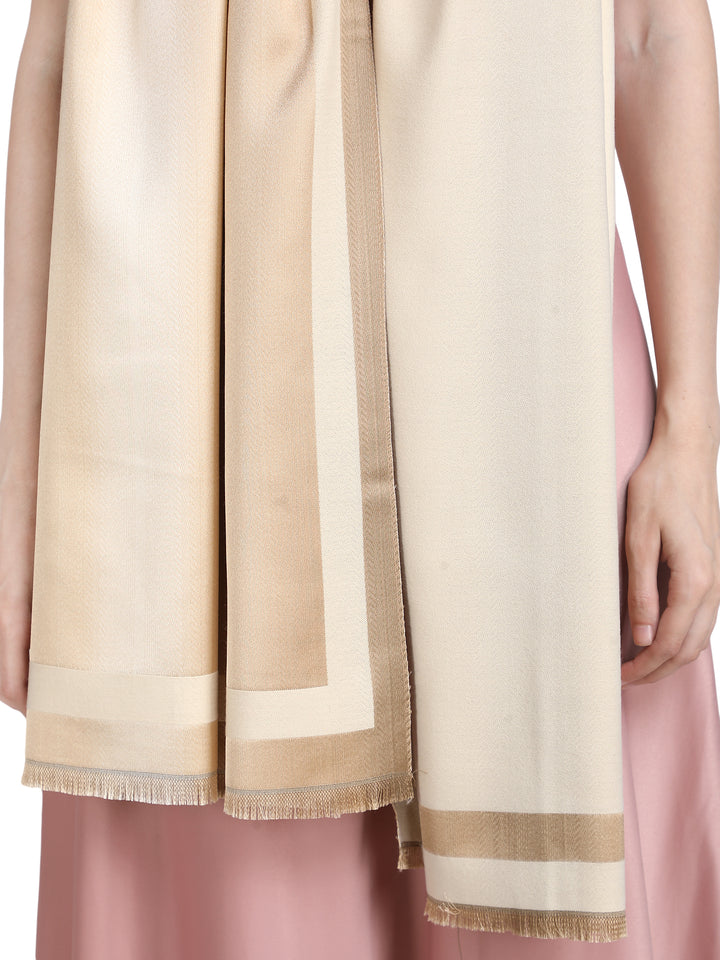 Beige Twilight Acrylic Stole - Fawn