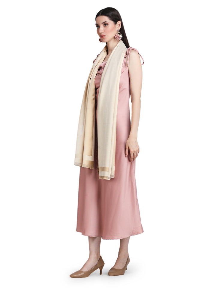 Beige Twilight Acrylic Stole - Fawn