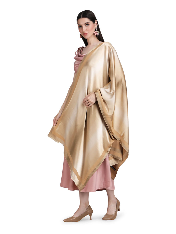 Golden Twilight Acrylic Stole - Fawn