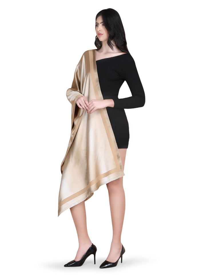 Golden Twilight Acrylic Stole - Fawn