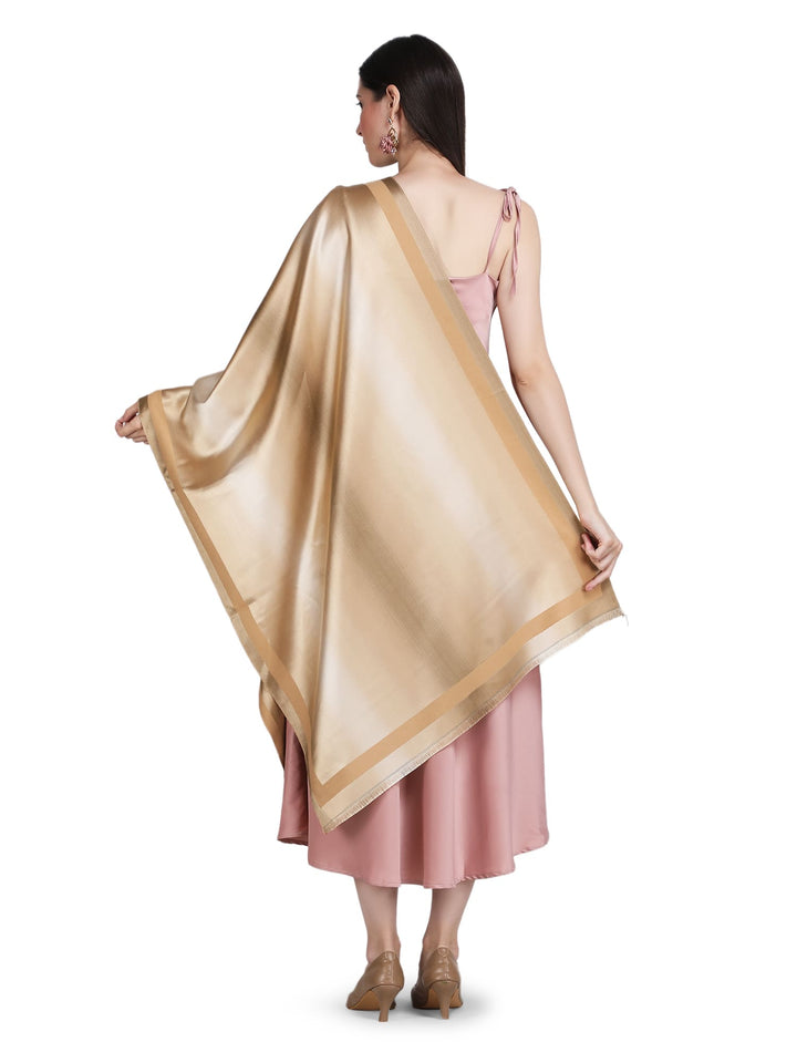 Golden Twilight Acrylic Stole - Fawn