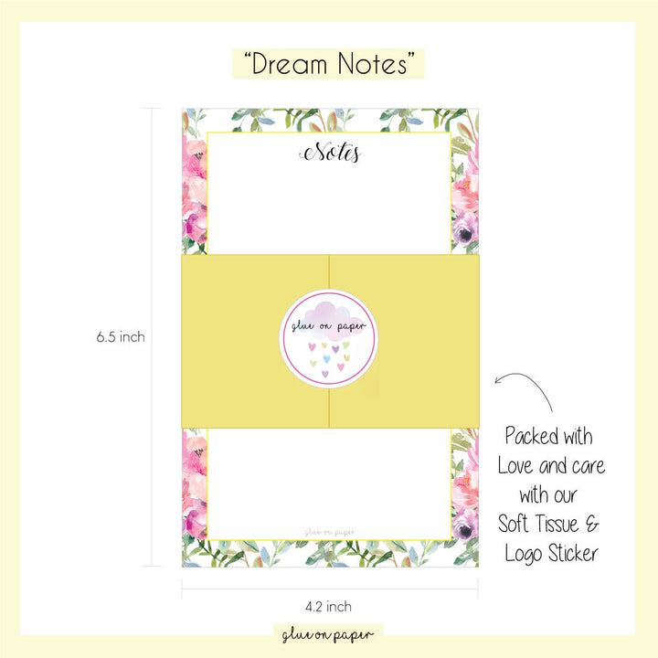 Dream Notes Notepad - Glue On Paper