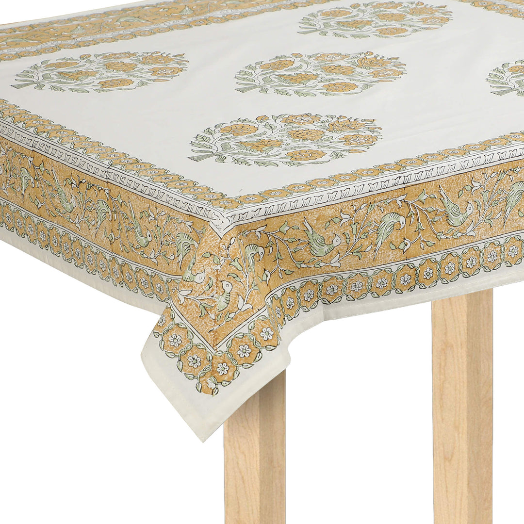 Jaipuri Square Cotton Table Cover - 102