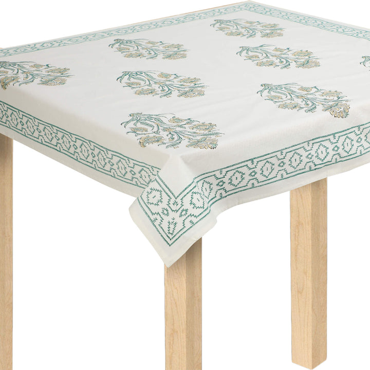 Jaipuri Square Cotton Table Cover - 103