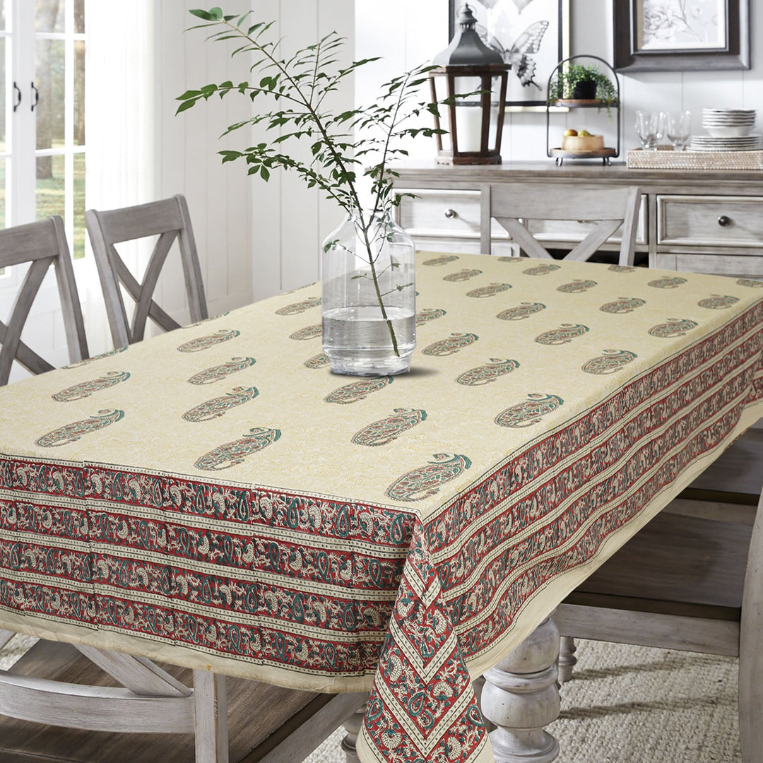 Jaipuri 8 Seater Cotton Table Cover - 8157