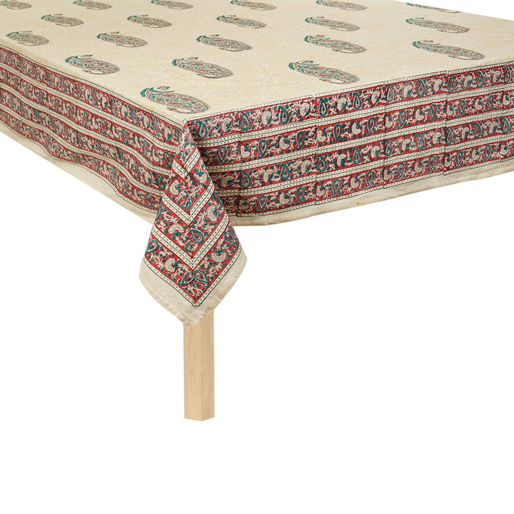 Jaipuri 8 Seater Cotton Table Cover - 8157