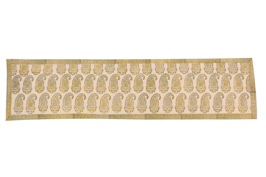 Cotton Floral & Paisley Table Runner - 14