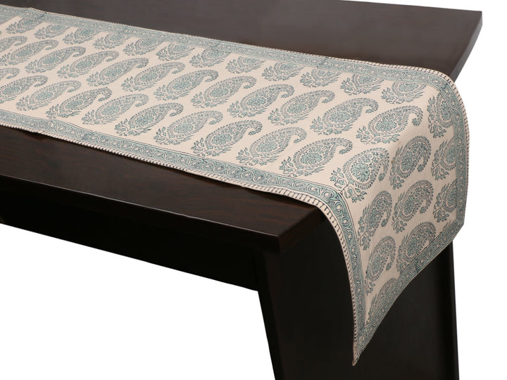 Cotton Floral & Paisley Table Runner - 13