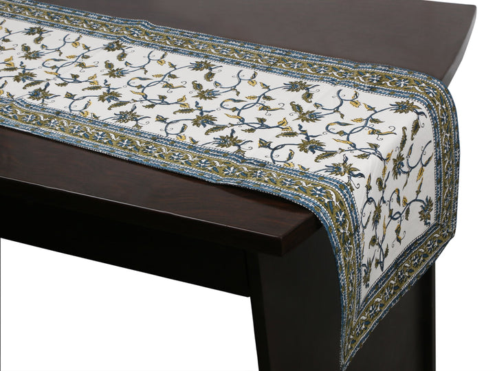 Cotton Floral & Paisley Table Runner - 10