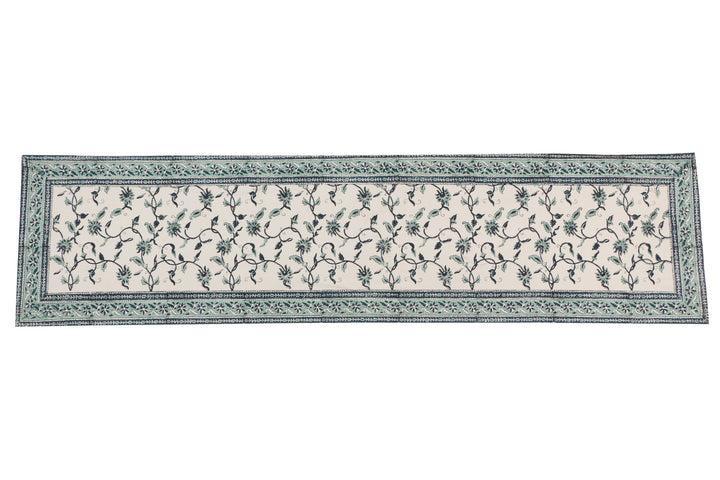 Cotton Floral & Paisley Table Runner - 12