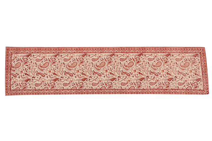 Cotton Floral & Paisley Table Runner - 8