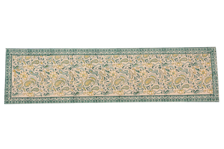 Cotton Floral & Paisley Table Runner - 9