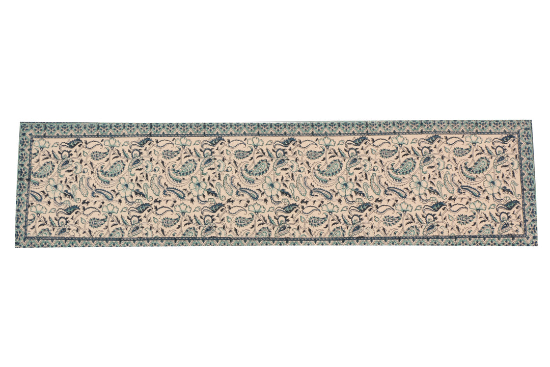 Cotton Floral & Paisley Table Runner - 7