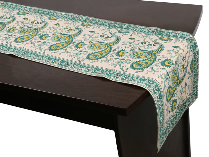 Cotton Floral & Paisley Table Runner - 4