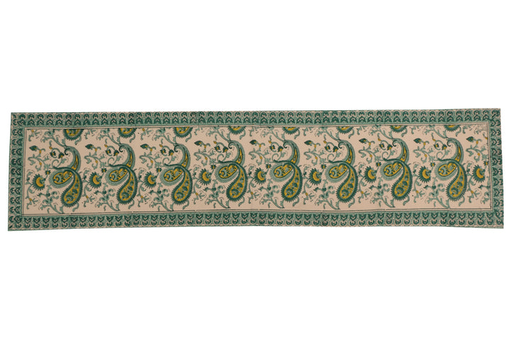 Cotton Floral & Paisley Table Runner - 4