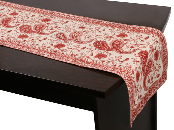 Cotton Floral & Paisley Table Runner - 6