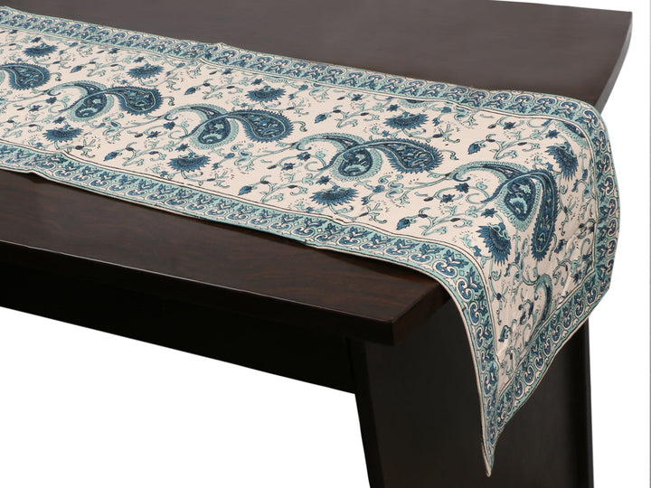 Cotton Floral & Paisley Table Runner - 5