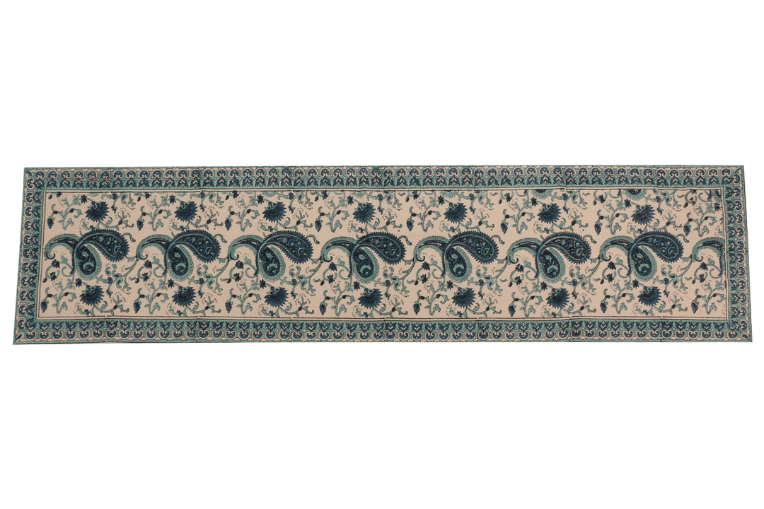 Cotton Floral & Paisley Table Runner - 5