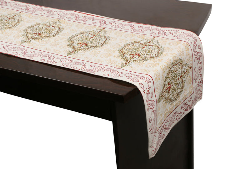 Cotton Floral & Paisley Table Runner - 21