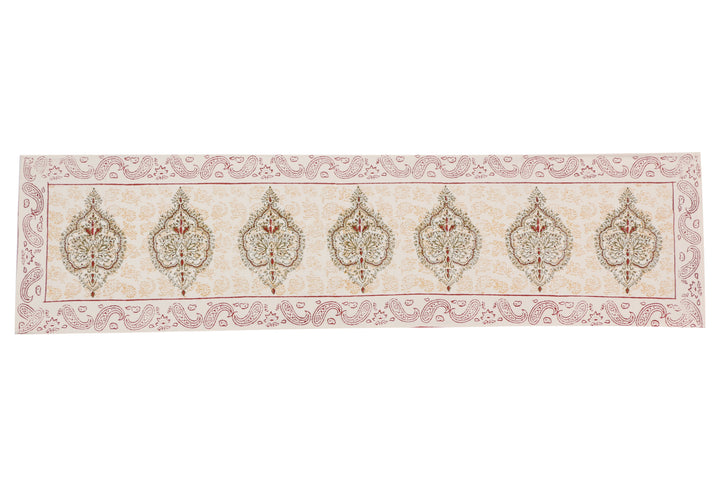 Cotton Floral & Paisley Table Runner - 21