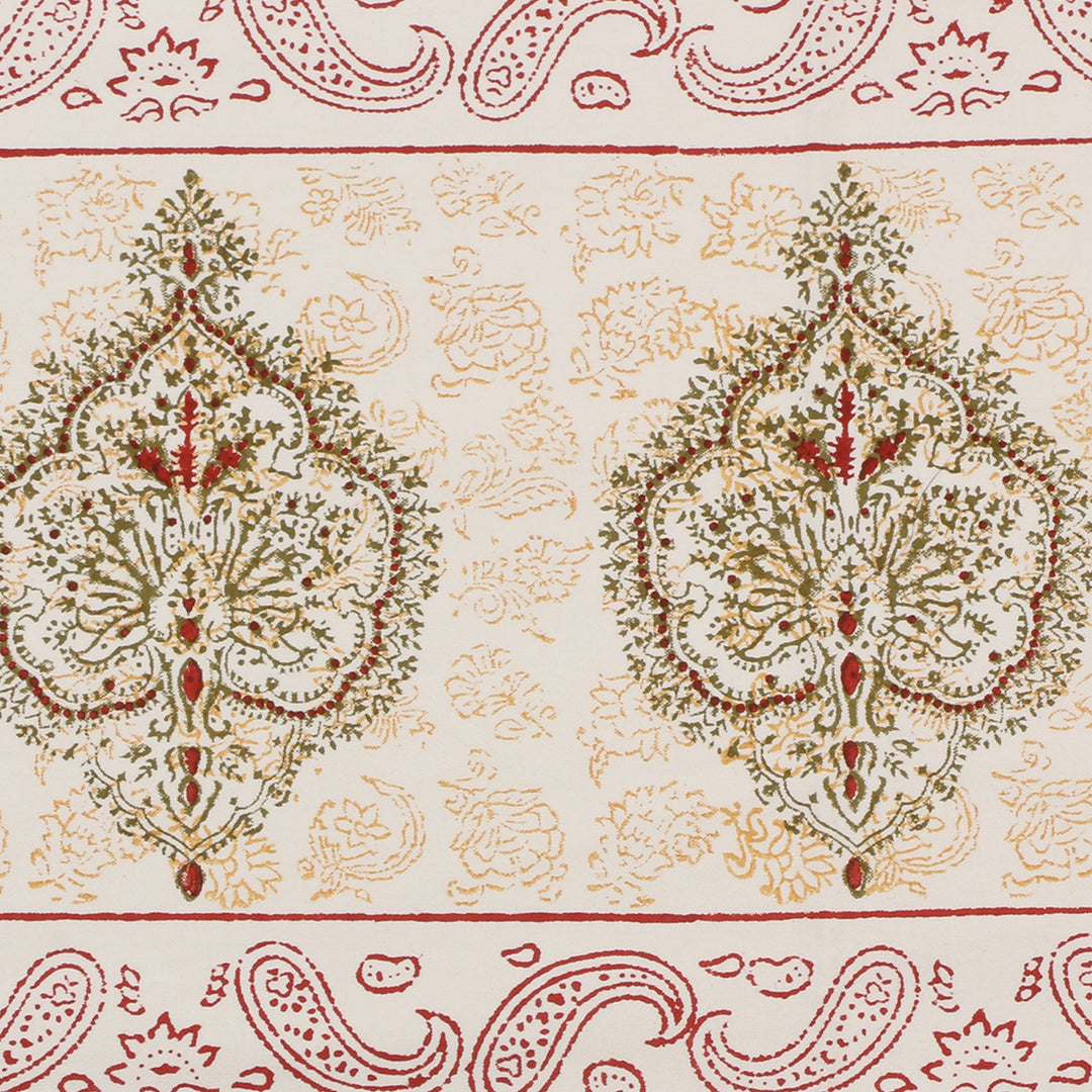 Cotton Floral & Paisley Table Runner - 21