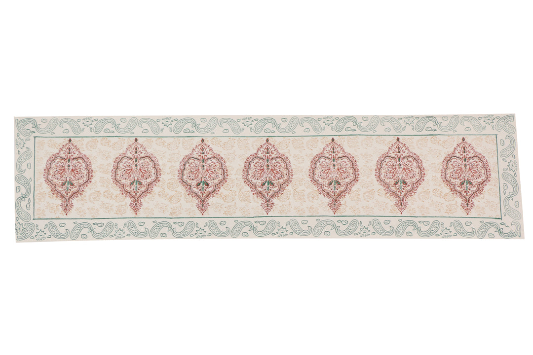 Cotton Floral & Paisley Table Runner - 19