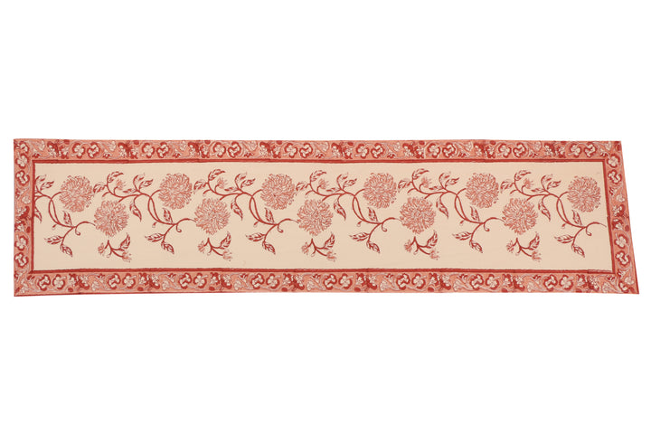 Cotton Floral & Paisley Table Runner - 17