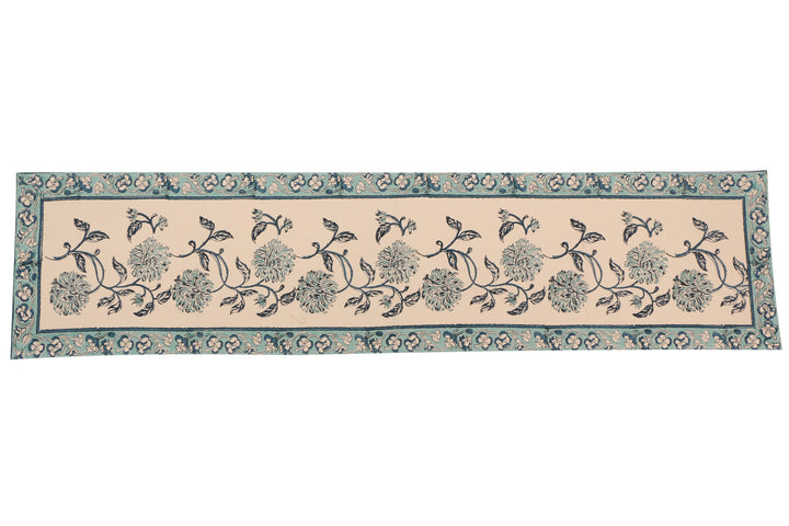 Cotton Floral & Paisley Table Runner - 18