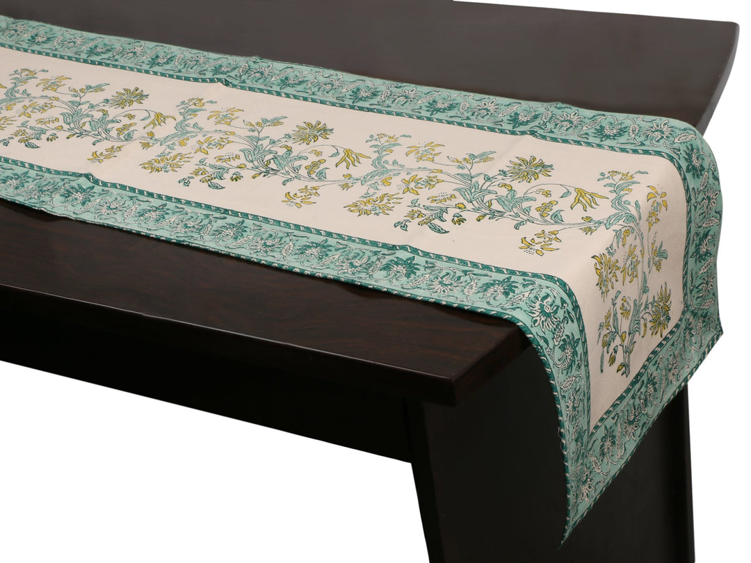 Cotton Floral & Paisley Table Runner - 2