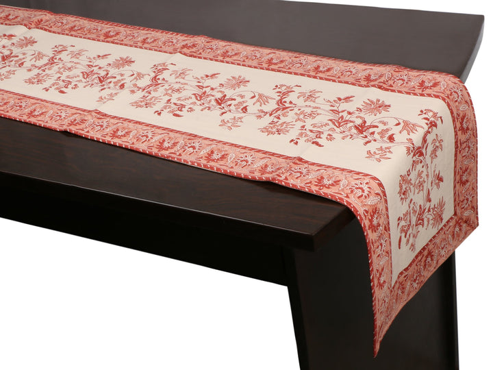 Cotton Floral & Paisley Table Runner - 1