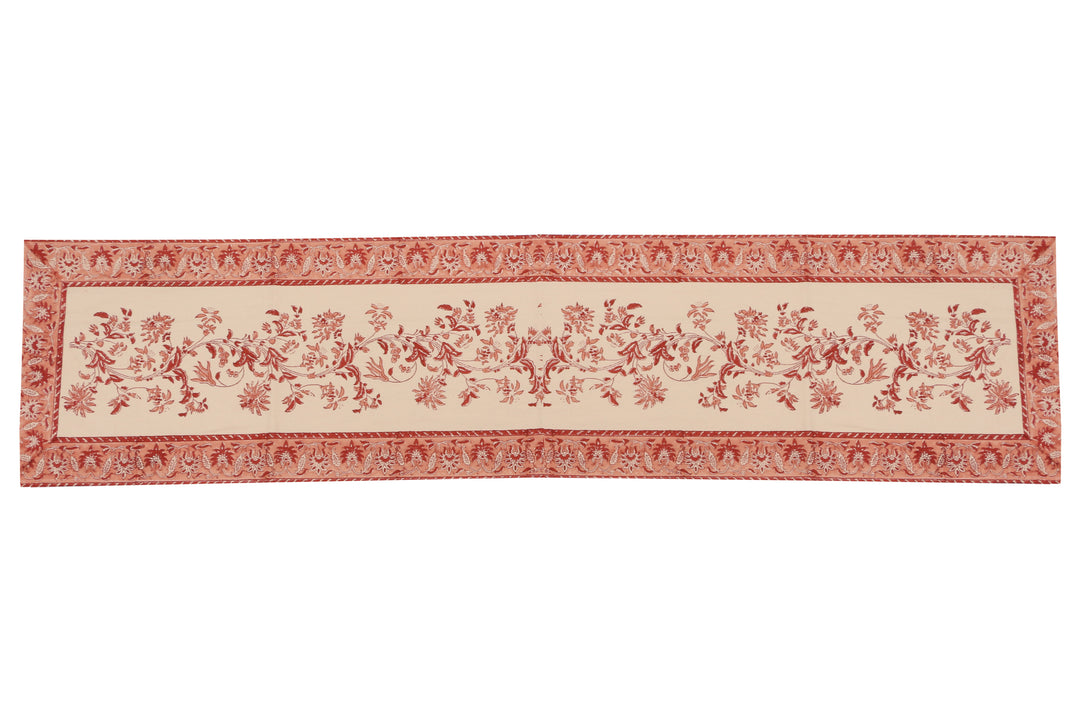 Cotton Floral & Paisley Table Runner - 1