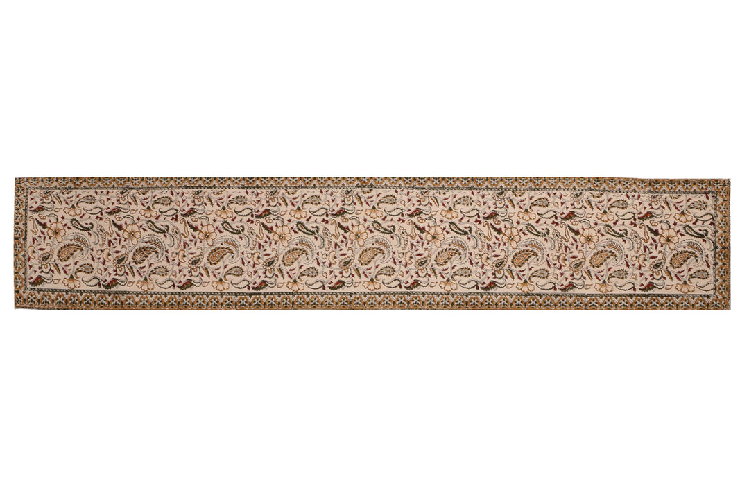 Cotton Floral & Paisley Table Runner 13 X 72 inches - SNY7249