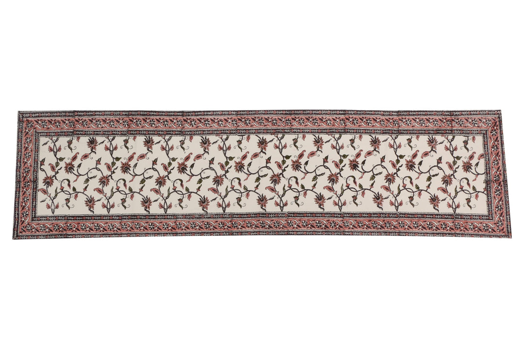 Cotton Floral & Paisley Table Runner - 11