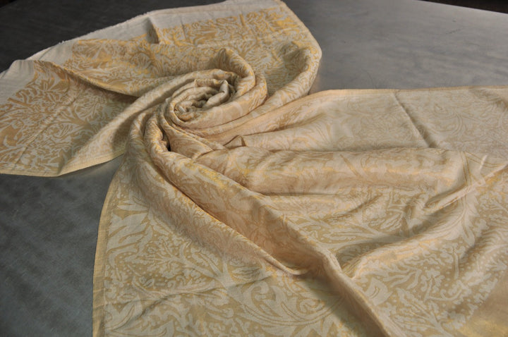 Zari Fine Wool Stole - 8