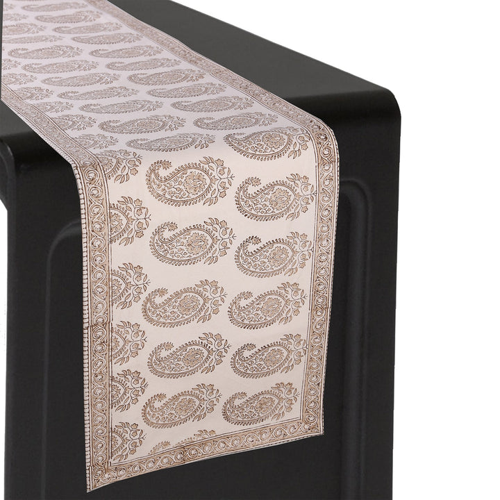 Cotton Floral & Paisley Table Runner - 25