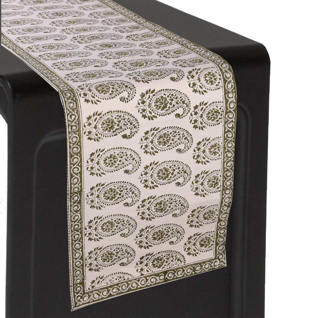 Cotton Floral & Paisley Table Runner - 26