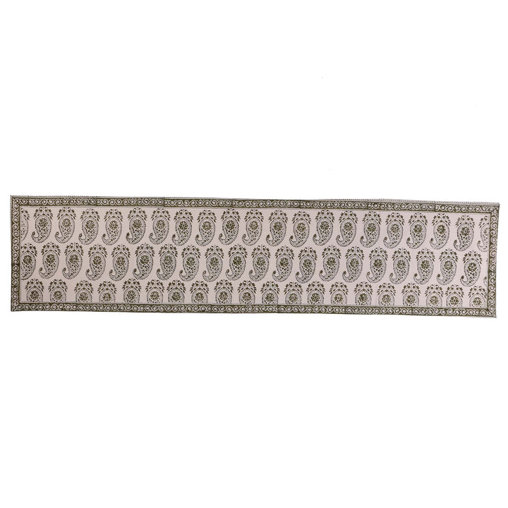 Cotton Floral & Paisley Table Runner - 26