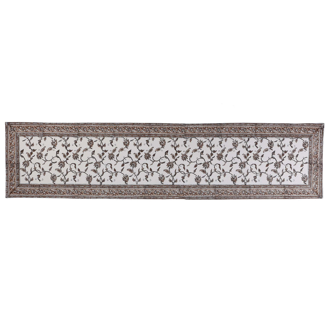 Cotton Floral & Paisley Table Runner - 43