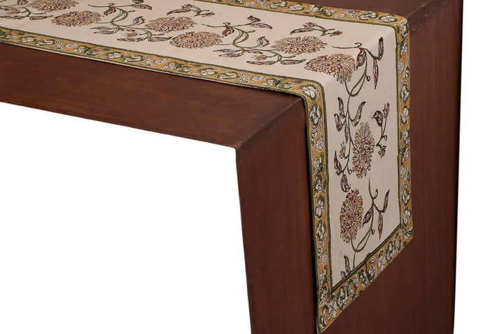 6 Seater Table Cover & Table Runner (13 x 54 inches) Combo Set - 111