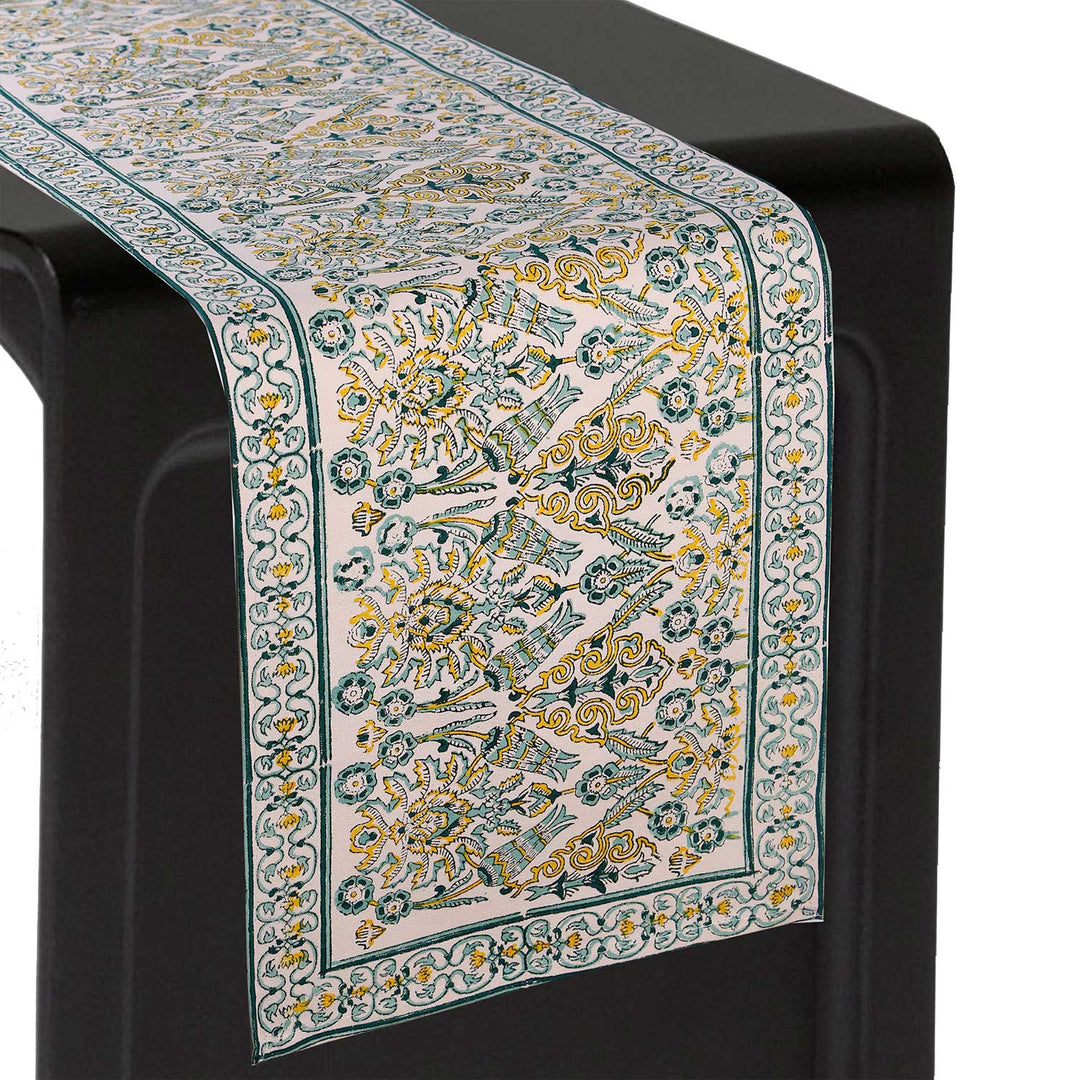 Cotton Floral & Paisley Table Runner - 35