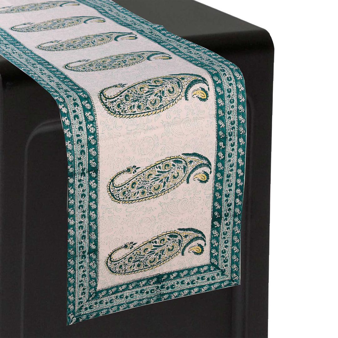 Cotton Floral & Paisley Table Runner - 39