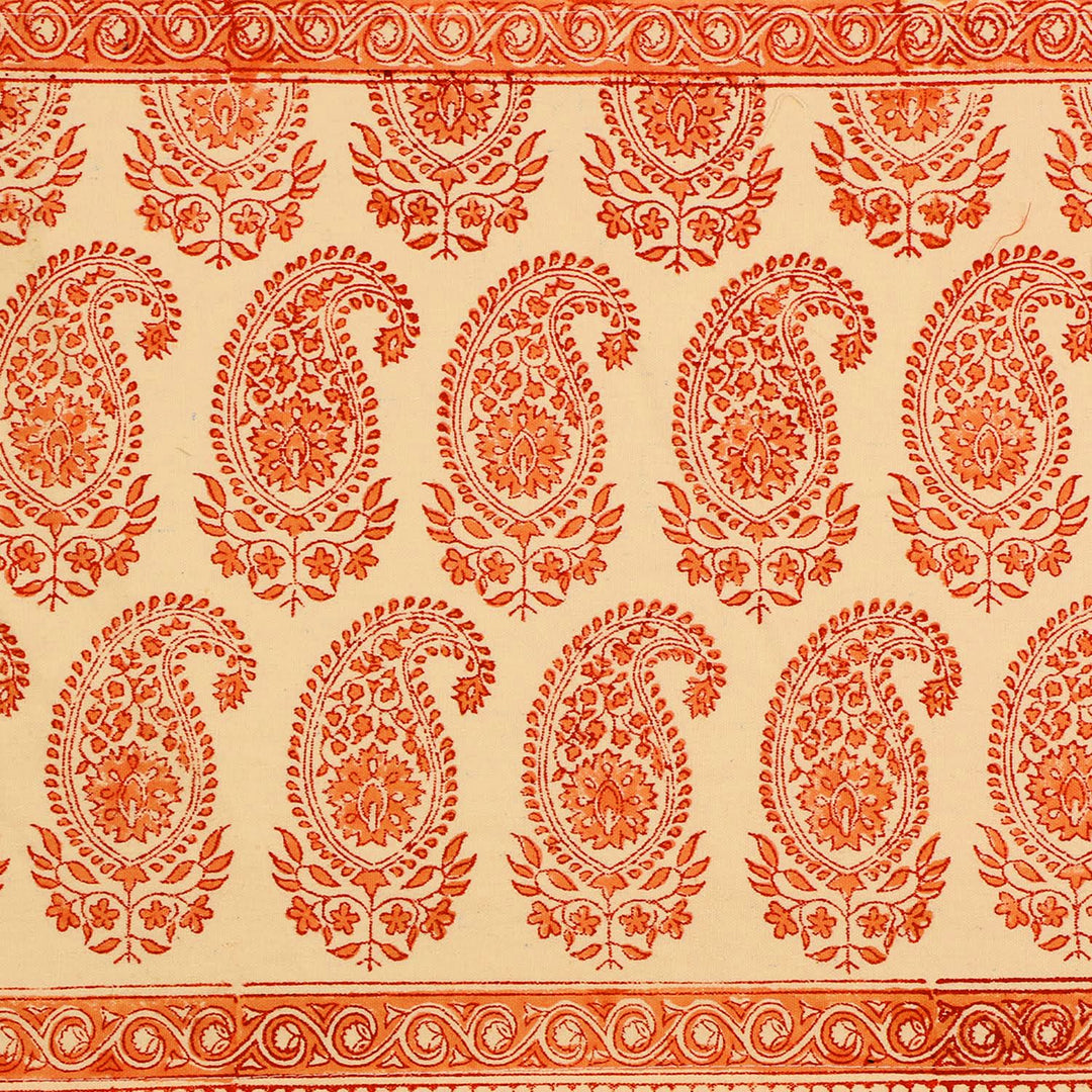 Cotton Floral & Paisley Table Runner - 27