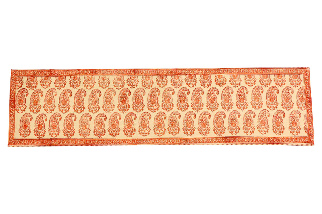 Cotton Floral & Paisley Table Runner - 27