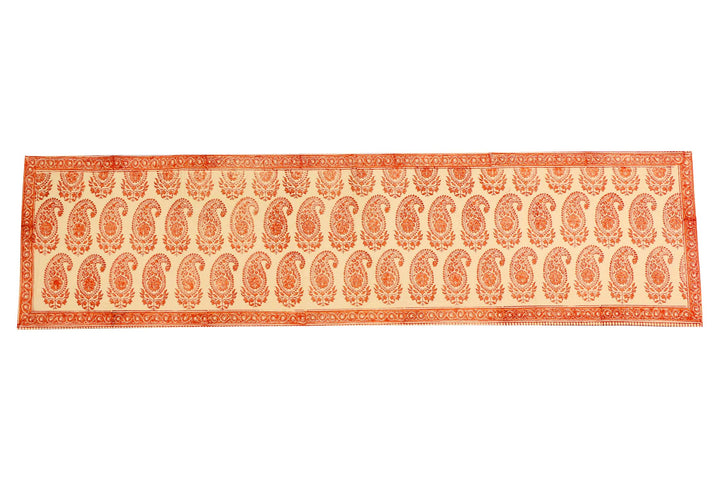 Cotton Floral & Paisley Table Runner - 27