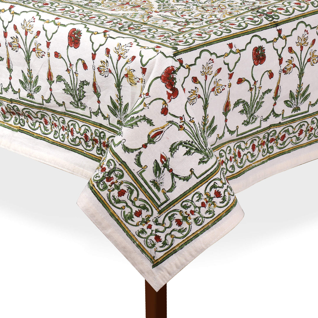 Jaipuri 8 Seater Cotton Table Cover - 8016