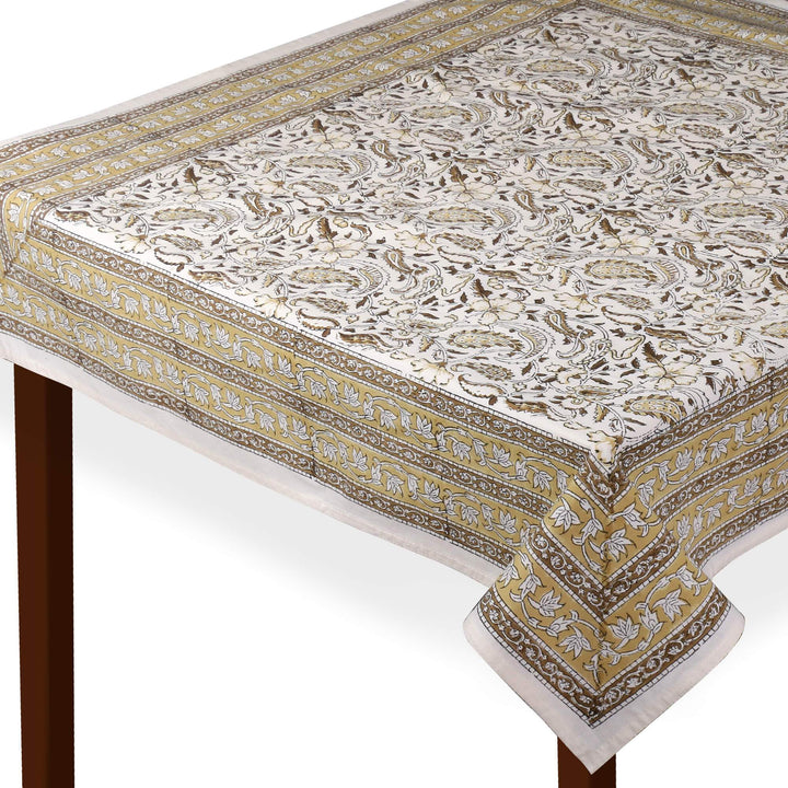 Jaipuri Square Cotton Table Cover - 7871